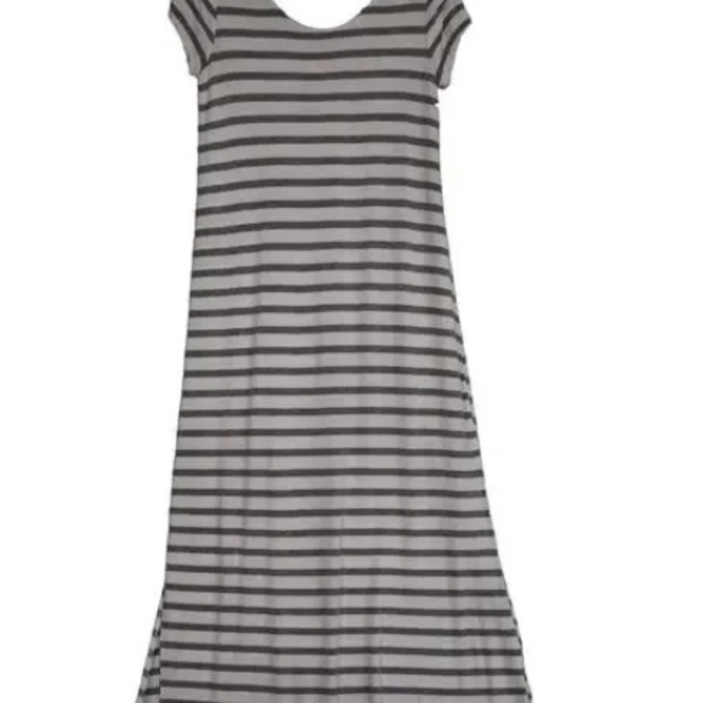 Striped long skirt